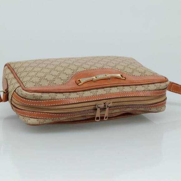 CELINE Macadam Canvas Shoulder Bag Beige - Picture 6 of 12